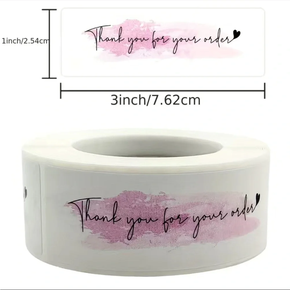 500 pcs/roll “THANK YOU for your Order” Decorative Sealing Stickers